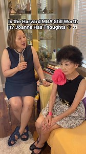 70K views · 649 reactions | Is the Harvard MBA still worth the price tag in 2025? I asked my mom, Joanne—and as always, she had opinions. #HarvardMBA #MBA2025 #JoanneSays #MomWisdom #IsItWorthIt #BusinessSchoolReality #CareerAdvice #HigherEdDebate #SmartMoves #EliteMBA #RestorseaVoices Harvard Business School | Patricia Pao | Facebook