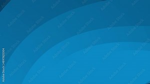 Motion graphic, a solid blue background with several curved lines that create the illusion of depth