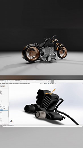 Dassault Systèmes | We are getting a load of vroom-vroom vibes with this chopper done on @solidworks by @varun_pruthi123! 💨 #3DEXPERIENCE #SOLIDWORKS #CAD... | Instagram