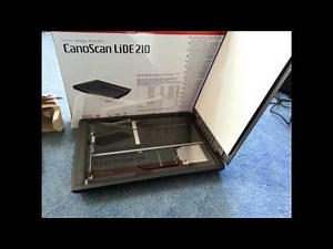 Canon Canoscan LIDE 210 Unboxing/Test (German)