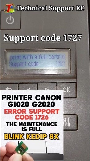 Support Code 1727 , #error #canonprinter #chife #problem #canon #short