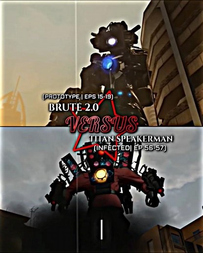 Brute 2.0 #vs Infected titan speakerman #skibiditoilet #edit #1v1 #letboomspeak #shorts #battle
