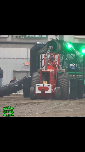 Beautiful 806 Mod Turbo tractor pulling at the 2023 Midwest Winter Nationals #modturbo #ih #farmall #tractor #tractors #tractorpull | BUILT Diesel MAFIA