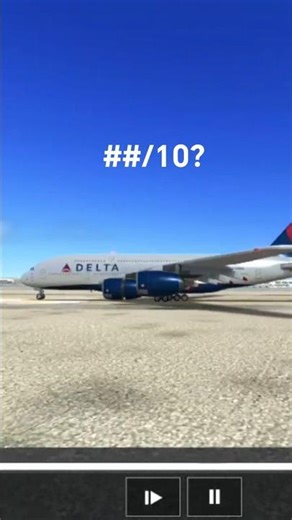 rfs landing airbus a 380(Delta) #rfs #a380 #landing