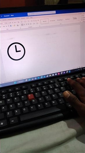 Clock unicode computer | tips tricks| Shrotcut keys #computer #laptop#word