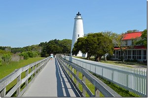 Three lighthouses of Cape Hatteras National Seashore