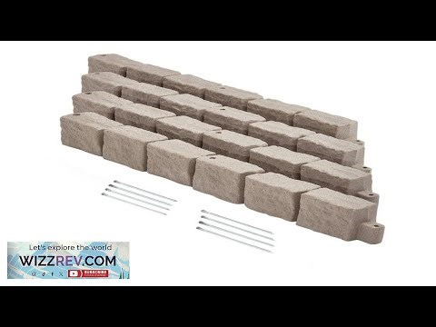 VEVOR Faux Stone Landscape Edging 46.8 x 3.9 in Realistic Lawn Edging