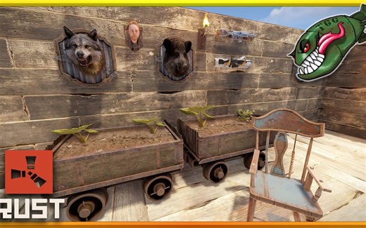 【RUST 1080P60】RUST即将更新的DLC-门、战利品放置架、摇椅等