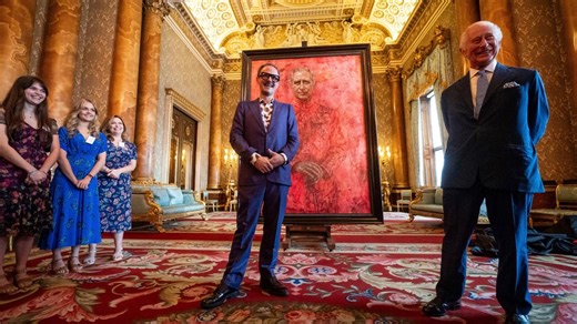 King Charles III unveils his first official portrait since his coronation