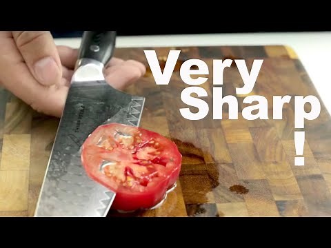How to Sharpen a Knife to Razor Sharpness - Extremely Sharp, whetstone sharpening tutorial.
