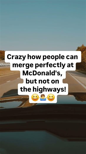 McDonald's DRIVE-THRU Merging vs Highway Merging ain't the Same!! 🍔🚗😤 #facts #meme