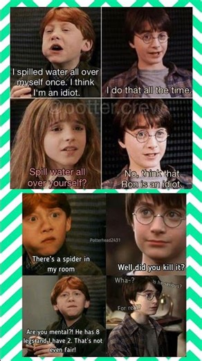 When Harry Potter Tries to Comfort Ron Weasley but Makes It Worse 😂 #shorts #memes #harrypotter