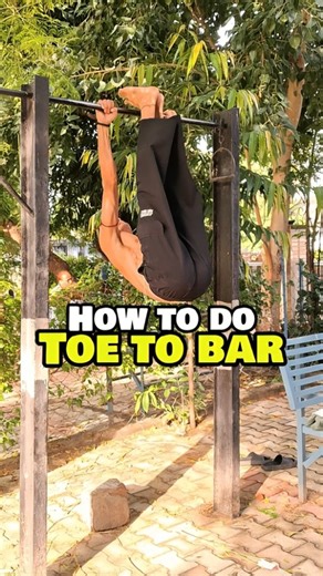 Avi Thenics on Instagram: "How to do Toe to Bar ✅| . . . . . . . #reels #toetobar #corestrength #sixpackabs #absworkout #beginners #legraise #calesthenics #homeworkouts #strenghttraining #viral #avithenics"