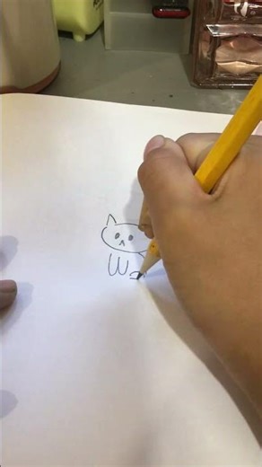 how to draw a super simple and easy cat! #tutorial #cat #art