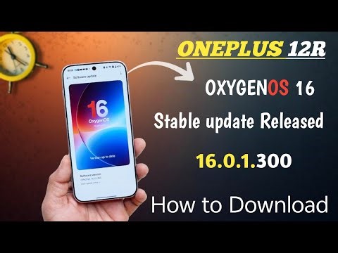 Oneplus 12R Oxygen OS 16 Stable update Release for all Users| How to download Stable Update