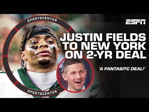 🚨 BREAKING 🚨 Justin Fields signs 2-yr/$40M deal with New York Jets | SportsCenter