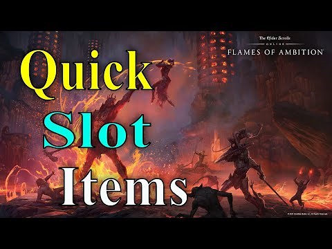 ESO How To Assign Quick Slots Items Scrolls Potions Emotes Etc PS4/5 Xbox Or PC