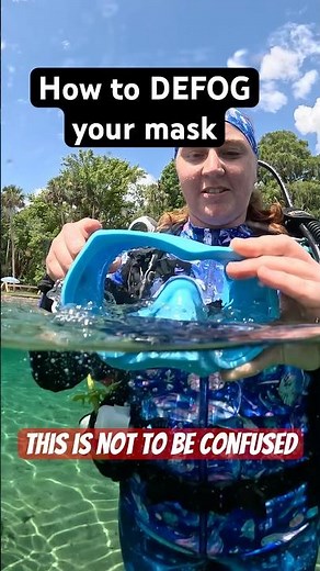 How to keep your mask from fogging up 🤿✅ #scubadiving #snorkeling #howto