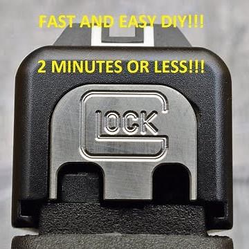 How to change Glock Slide Cover Plate Tutorial Easy DIY Fast 2 Minutes