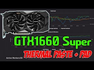 Replace Thermal Paste and Pad GTX1660 Super!!