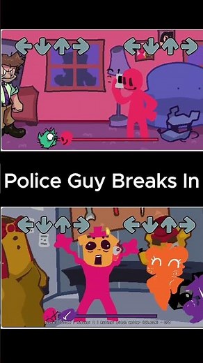 Police Guy Breaks In - Friday Night Funkin Game (D-side 3.0 Mod)