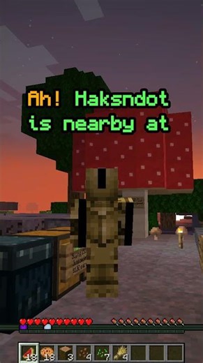 A wolf on the mushroom island