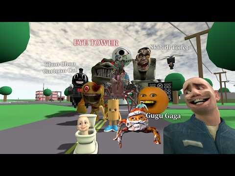 Italian Brainrot Characters vs Gugu Gaga and Poppy Playtime Chapter 5 Collection-(Garry's Animation)