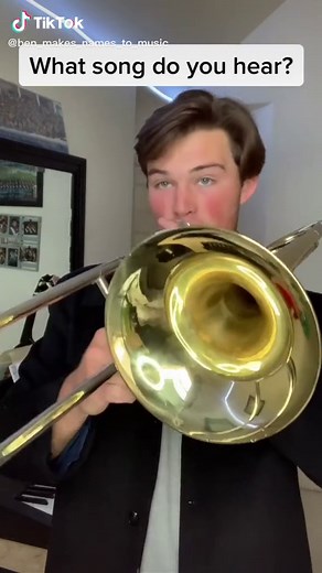 Can you tell what song it is without reverse? (Is it time time I got a haircut?) #trombone #music #reverse #band #reversechallenge #piano #mozart
