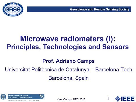 5. Microwave Radiometers: Principles, Technologies and Sensors