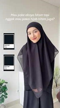 Black Abaya Hijab Color Recommendations & Tutorials