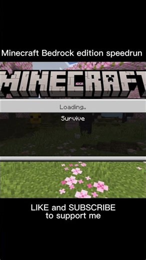 Minecraft bedrock edition speedrun #minecraft #speedrun