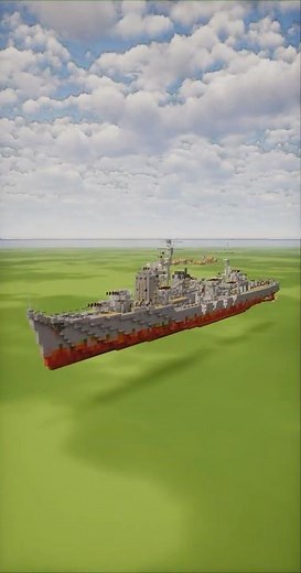 Akizuki Warship – Minecraft Build ⚓ #minecraft #minecraftbuilding