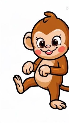 monkey dancing in Rain #cartoon #comedy #cute #ai