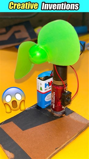 DIY Amazing DC Fan At Home 🤯😱|Simple Inventions Ideas #dcfan#shorts