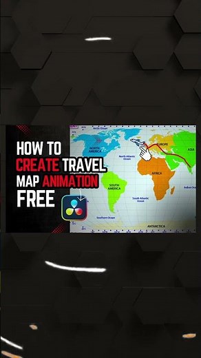 How to Create a TRAVEL MAP Animation in DaVinci Resolve