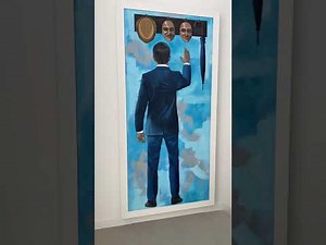 Man finds hidden library behind wall painting