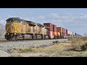 Evening Trains on the Busy Union Pacific Gila Subdivision
