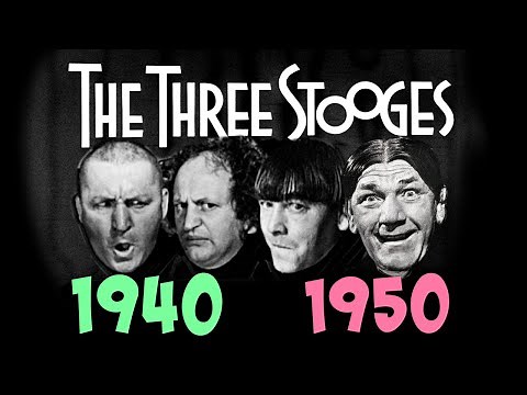 The THREE STOOGES 1940 and 1950 - CURLY and SHEMP