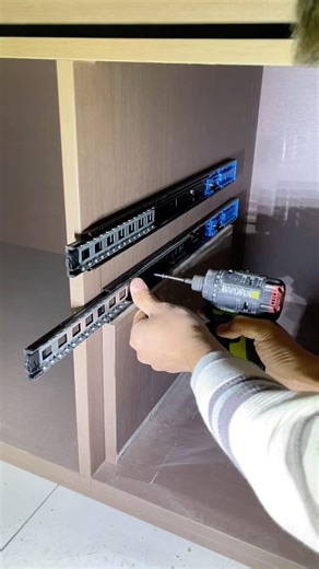 Hidden Drawer Installation | Secret Compartment Wood Cabinet #wood