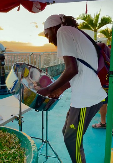 Experiencing Steel Drums at Caribbean Sunset in St. Thomas