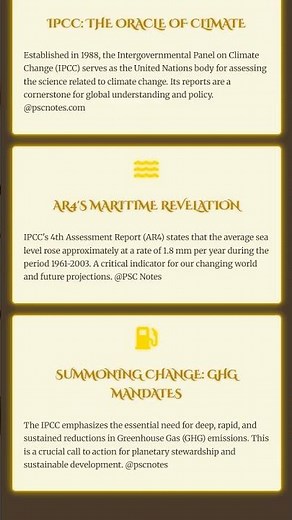 Intergovernmental Panel on Climate Change IPCC Assessments and Projections