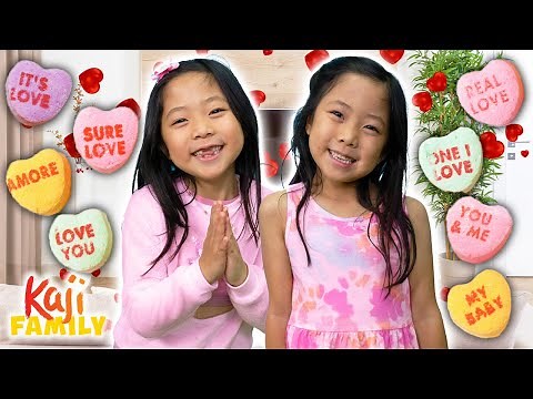 Emma & Kate Celebrate Valentine's Day! DIY Cute Heart Crafts & More!