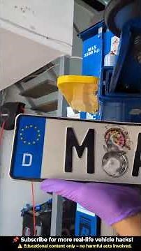 How to Fix Rust Holes with a License Plate! 😱 Genius DIY Hack 🔧🚗 #automobile #diy #carmaintenance