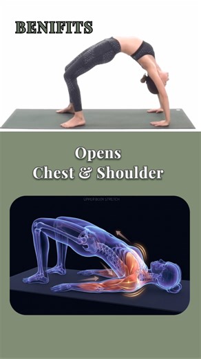 Bridge Pose Benefits | Setu Bandhasana for Back Strength, Posture & Energy #bodyposture #shorts