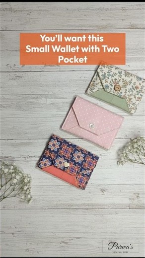 How to Sew a Small Card Wallet | Mini Wallet with Coin Purse