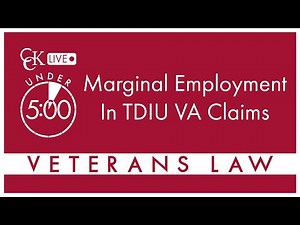 TDIU, or total disability based on individual unemployability, is a...