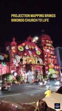 Projection mapping lights Binondo Church, uniting heritage, faith & future. #ChinatownRevitalization
