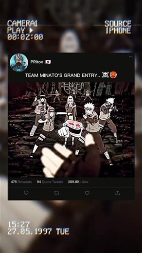 Minato Team GRAND Entry 😱🔥 Everyone Was Shocked! #animeedit #team7edit #shortvideo #shorts