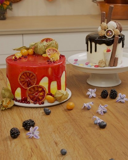 Wir zeigen euch, wie euer Drip Cake zum absoluten Torten-Highlight wird! 🍓🍫🍬✨ #Dekoideen | Das große Backen