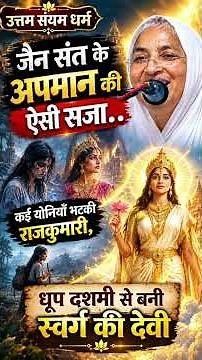 जैन संत के अपमान की ऐसी सजा..कई योनियाँ भटकी राजकुमारी ,धूप दशमी से बनी स्वर्ग की देवी |Uttam Sanyam